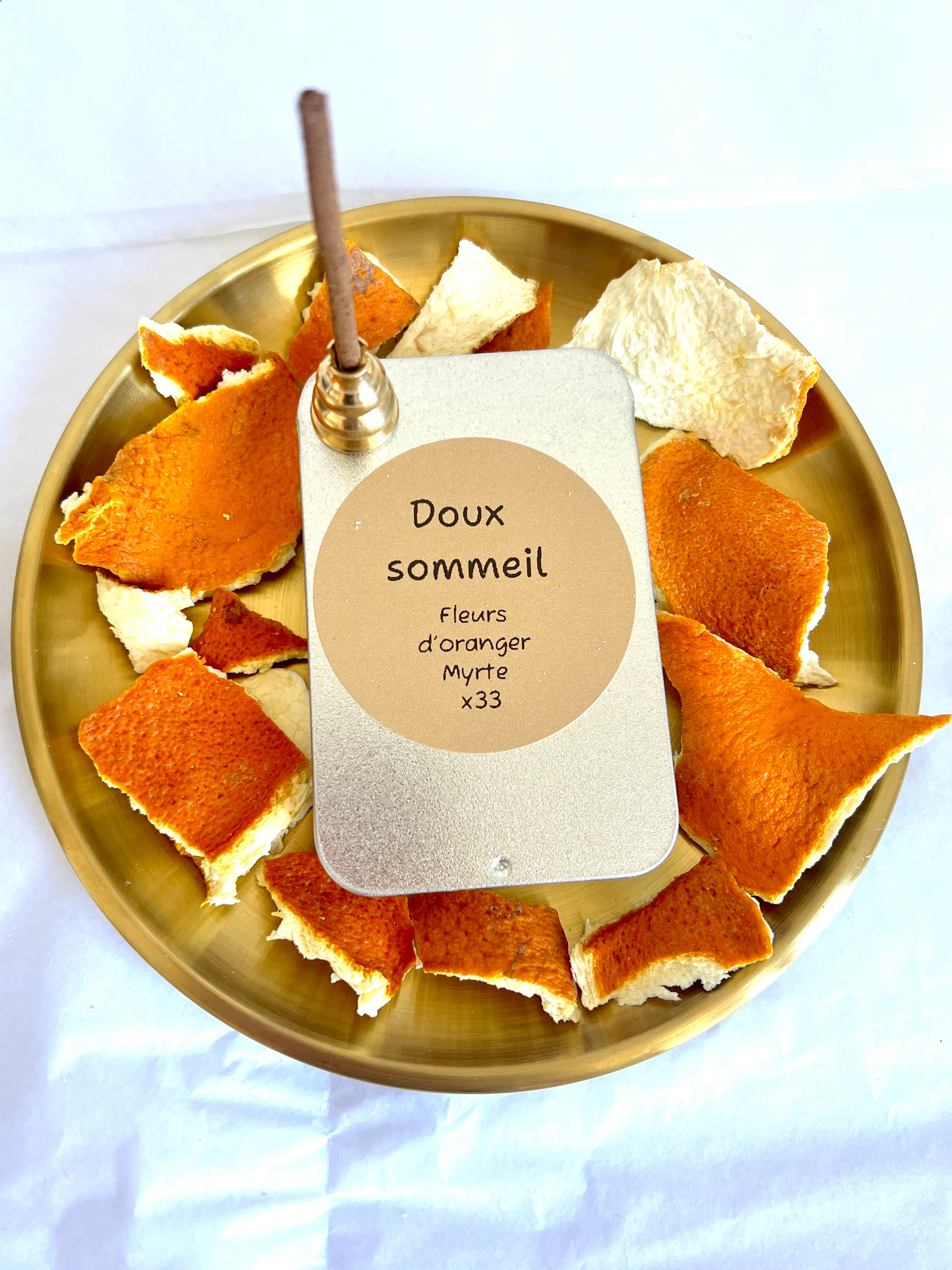 Doux sommeil, bâtonnets d'encens japonais ~ fleurs d'oranger & myrte